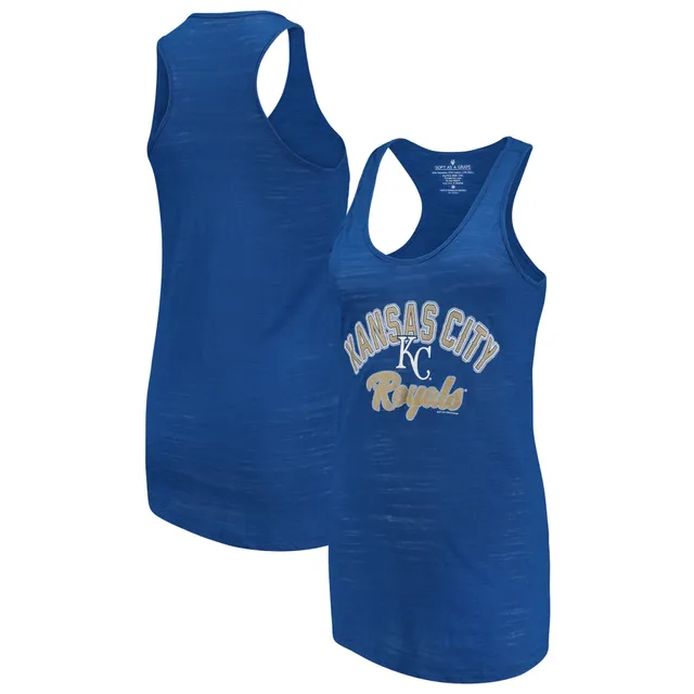 Women's Toronto Blue Jays Soft as a Grape Royal Plus Size Swing for the  Fences Racerback Tank Top