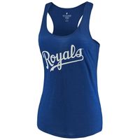 Women's Soft as a Grape Royal Kansas City Royals Plus Swing for the Fences Racerback Tank Top