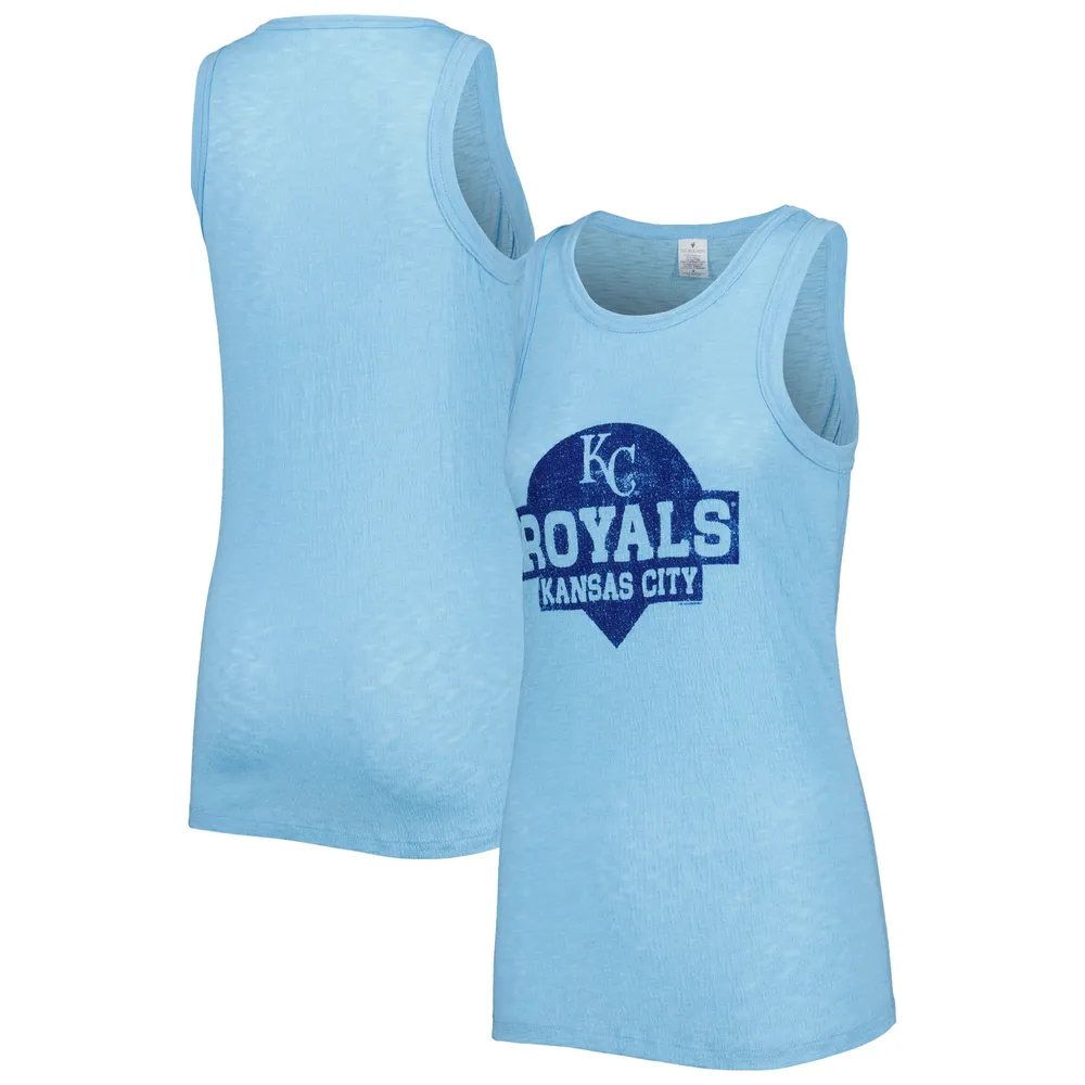 Women's Soft as a Grape Royal Chicago Cubs Plus Size Swing for the Fences  Racerback Tank Top