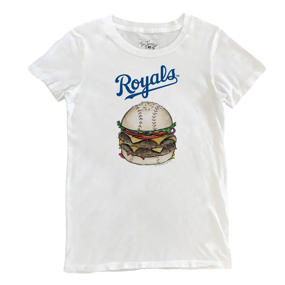 Tiny Turnip Kansas City Royals Shark Tee Shirt Women's Medium / White