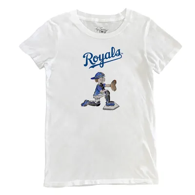 Tiny Turnip Kansas City Royals Shark Tee Shirt Women's Medium / White