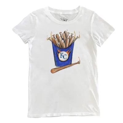 Lids Kansas City Royals Tiny Turnip Women's Heart Lolly 3/4-Sleeve Raglan T- Shirt - White/Royal