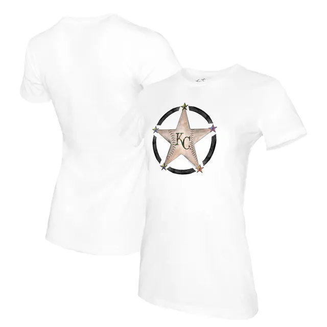 Lids Kansas City Royals Tiny Turnip Women's Slugger 3/4-Sleeve Raglan T- Shirt - White/Black