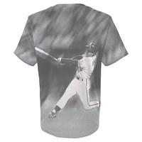 Mitchell & Ness George Brett blanc T-shirt de joueur sublimé Kansas City Royals pour jeune