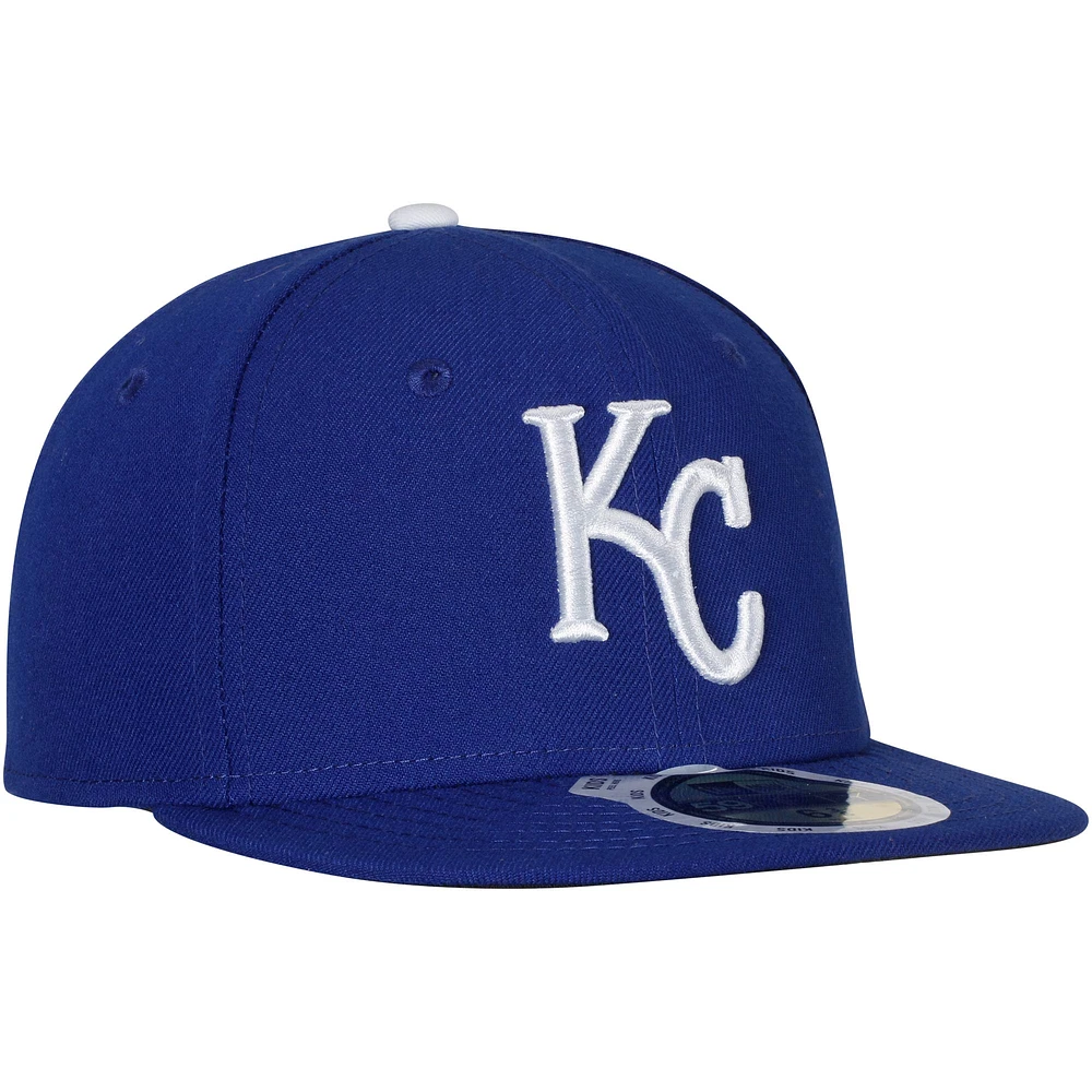 Casquette ajustée New Era Royal Kansas City Royals Authentic Collection On-Field Game 59FIFTY pour jeune