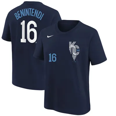 Men's Nike Salvador Perez Navy Kansas City Royals 2022 City Connect Name &  Number T-Shirt