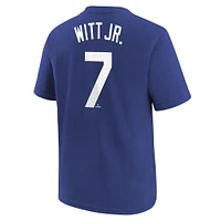 Youth Nike Bobby Witt Jr. Royal Kansas City Royals Home Player Name & Number T-Shirt