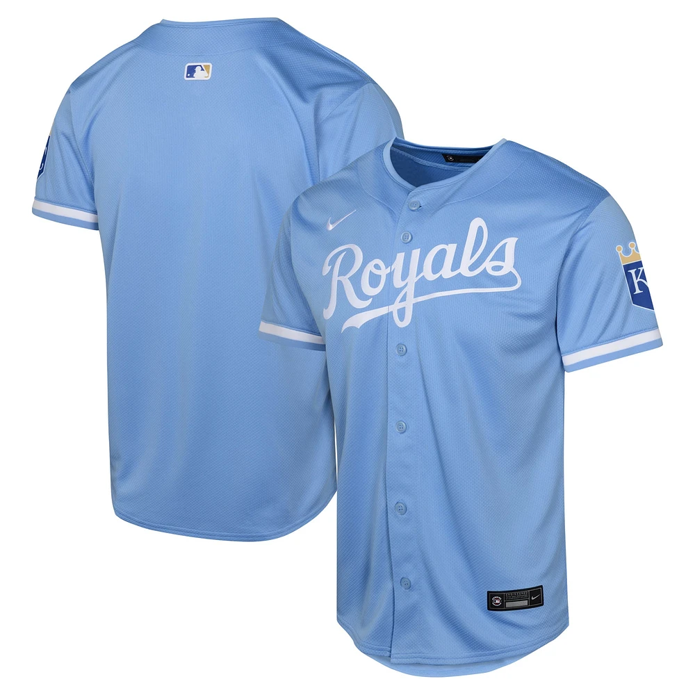 Maillot Nike bleu clair Kansas City Royals Alternate Limited pour jeunes