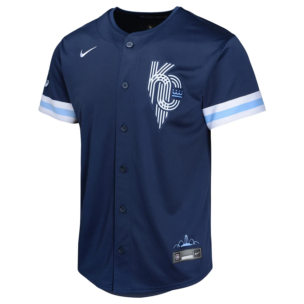 Maillot Nike bleu marine pour jeunes des Royals de Kansas City Connect Limited