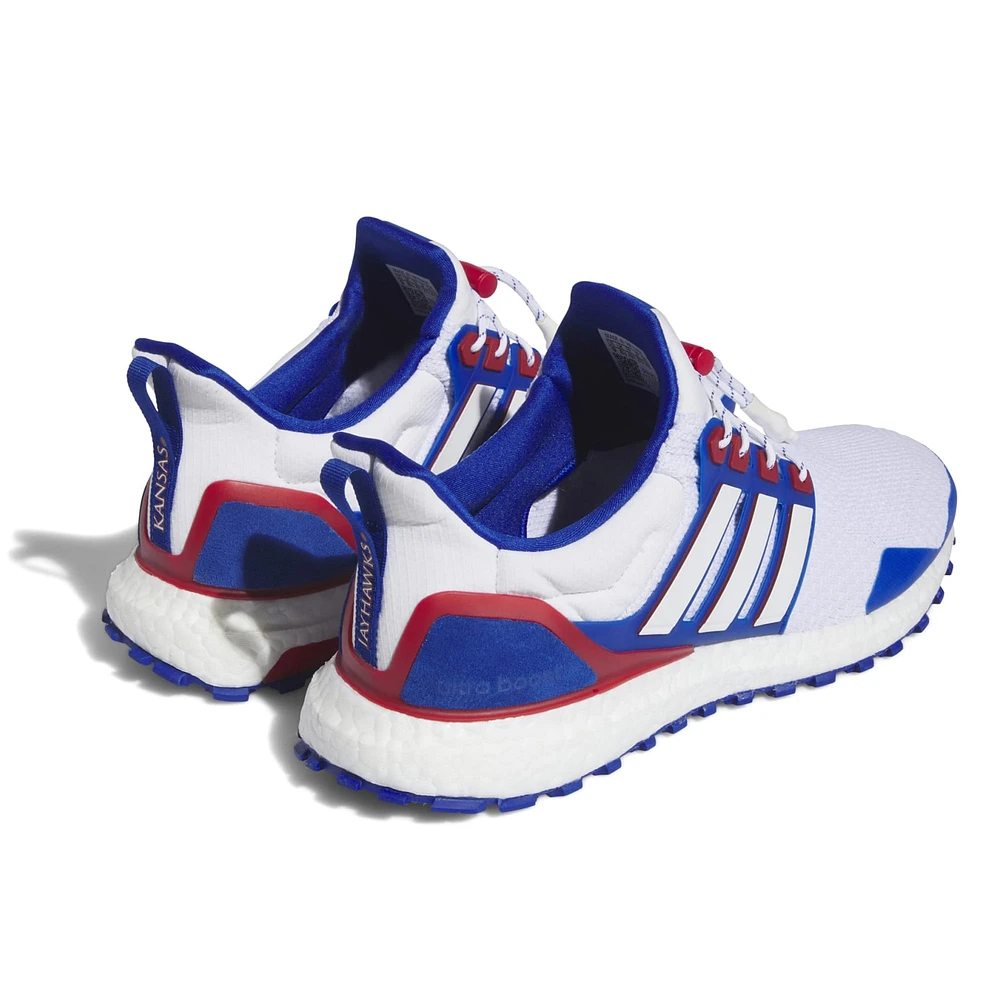 adidas  White/Blue Kansas Jayhawks Ultraboost 1.0 Running Shoe