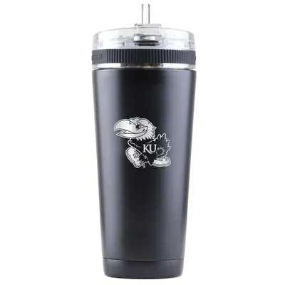 Kansas Jayhawks 26oz. Ice Shaker Flex Bottle - Black