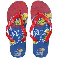 Kansas Jayhawks FOCO Big Logo Flip-Flops