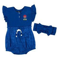 Ensemble body et bandeau deux pièces pour nouveau-né nourrisson fille Colosseum Royal Kansas Jayhawks