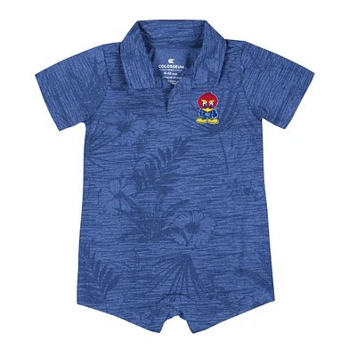 Infant Colosseum  Royal Kansas Jayhawks Fern Romper