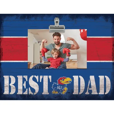 Kansas Jayhawks 10'' x 10'' Best Dad Clip Frame