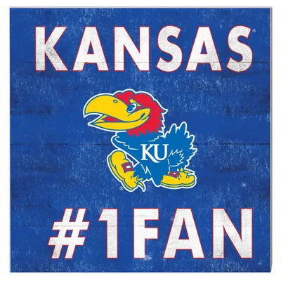 Kansas Jayhawks 10'' x 10'' #1 Fan Plaque