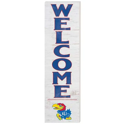 Kansas Jayhawks 10'' x 35'' Indoor/Outdoor Welcome Sign