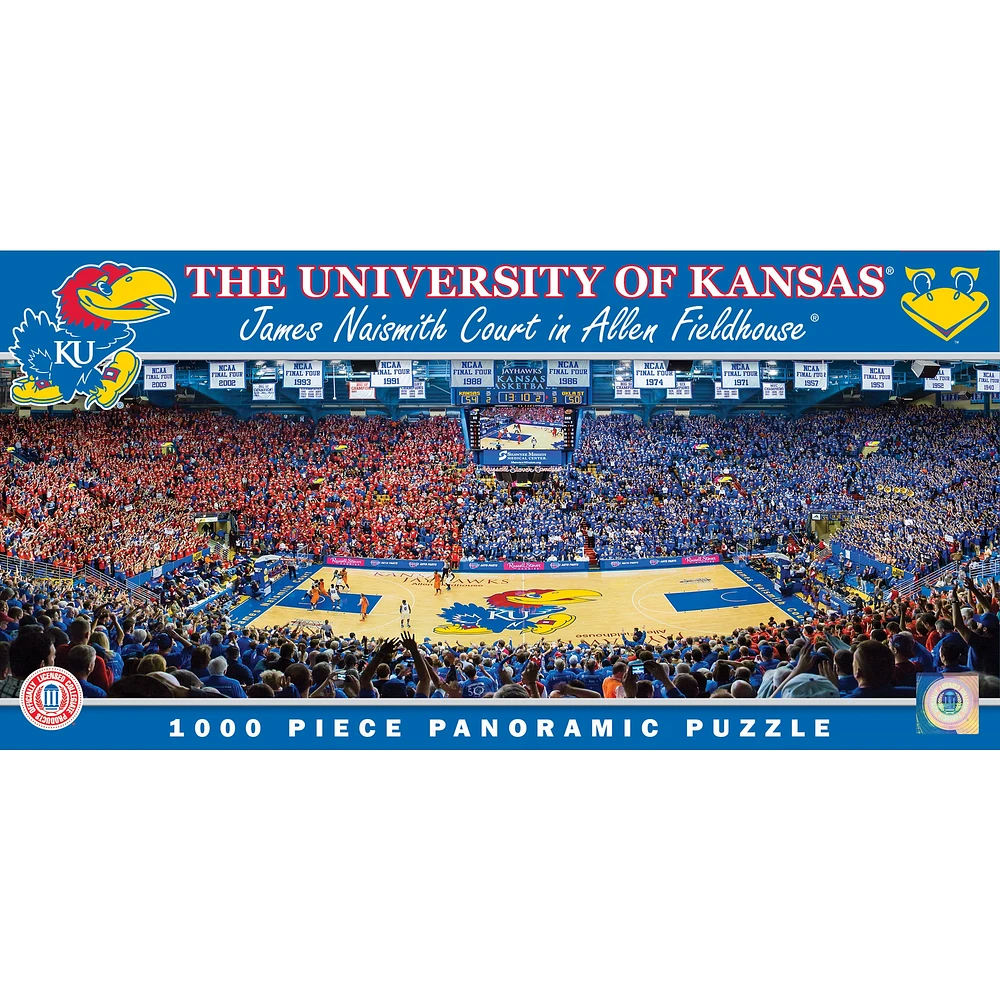 Kansas Jayhawks 1000-Piece Panoramic Arena Puzzle