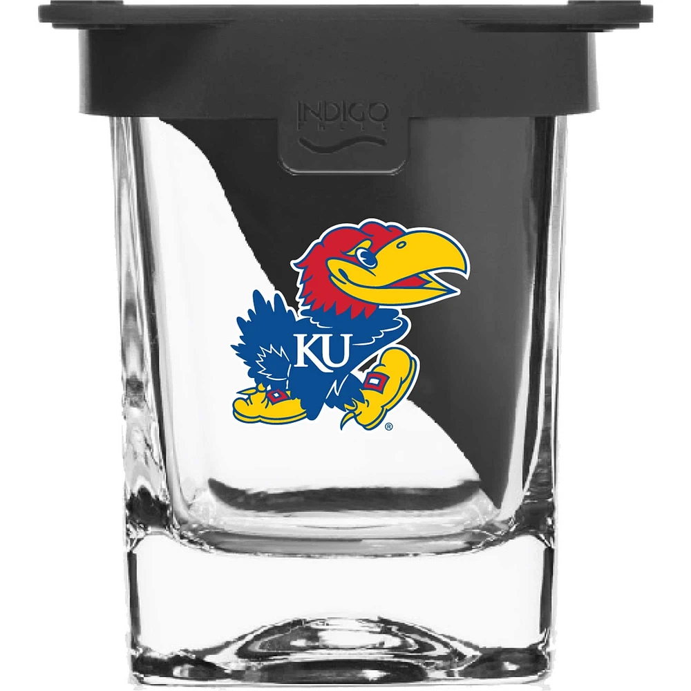 Kansas Jayhawks 10oz. Ice Wedge Glass