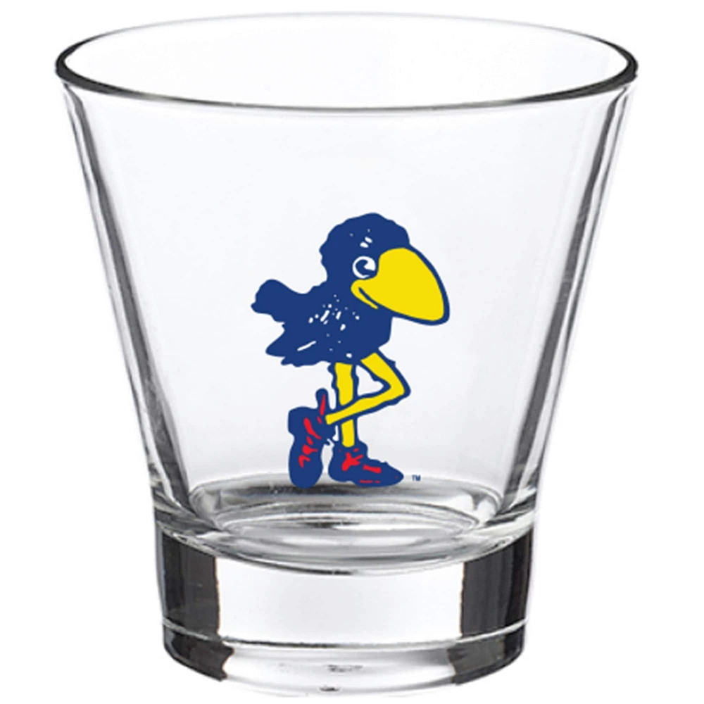 Kansas Jayhawks 12oz. Verre à roche à voûte inclinée