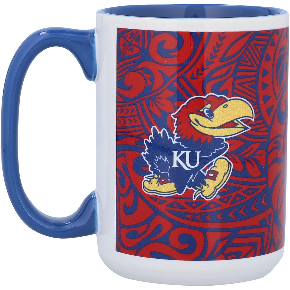 Jayhawks du Kansas 15 oz. Tasse Ohana