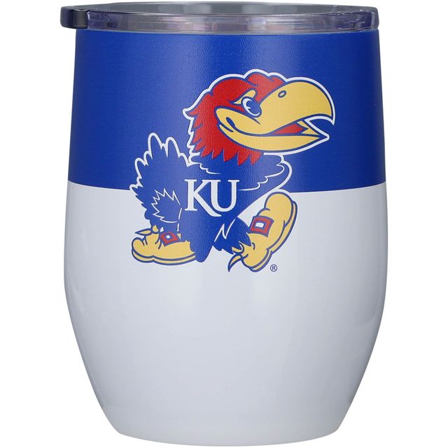 Kansas Jayhawks 16 oz. Gobelet incurvé en acier inoxydable Colorblock