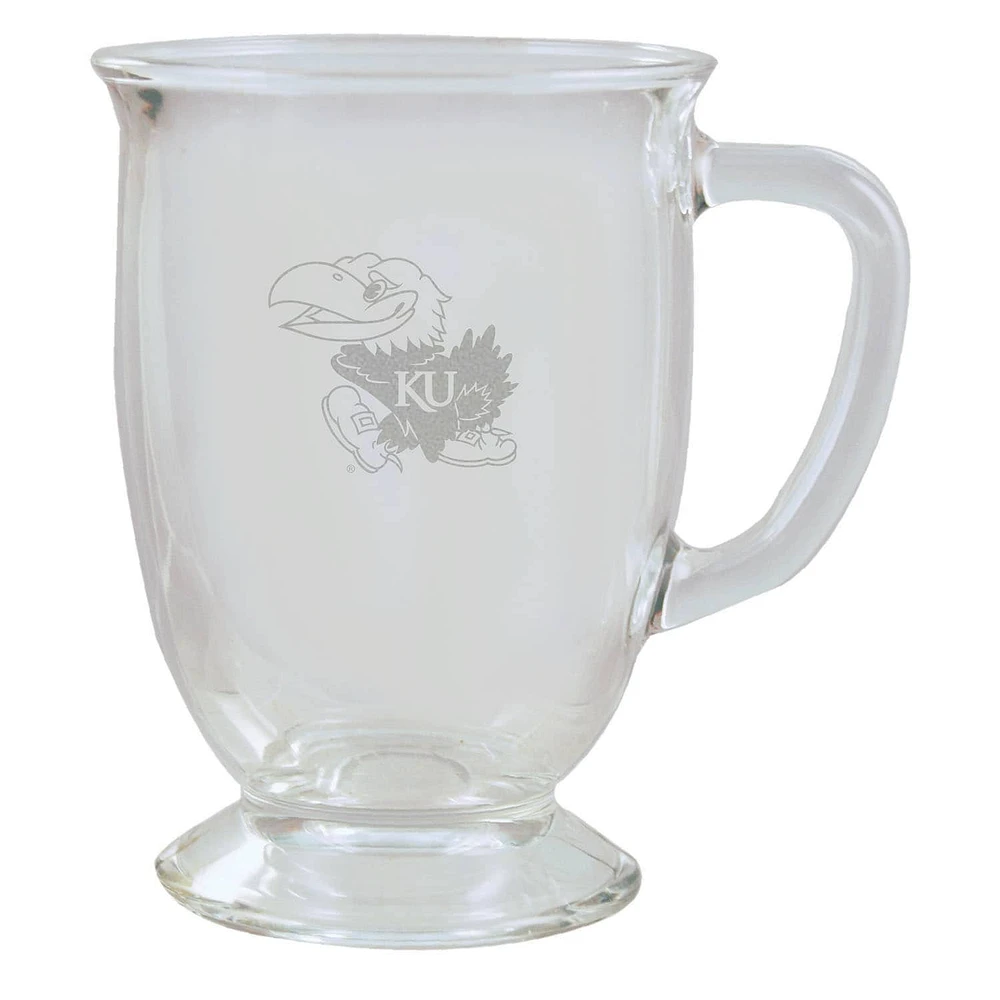 Kansas Jayhawks 16oz. Tasse de café gravée