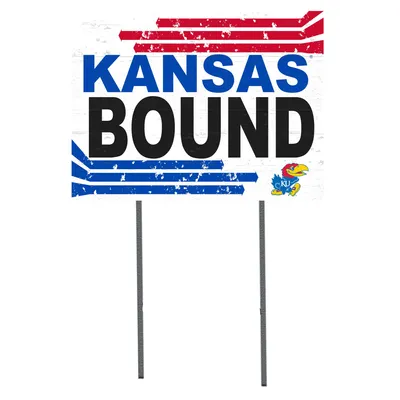 Kansas Jayhawks 18'' x 24'' Bound Yard Sign