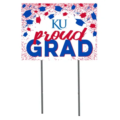 Kansas Jayhawks 18'' x 24'' Grad Yard Sign