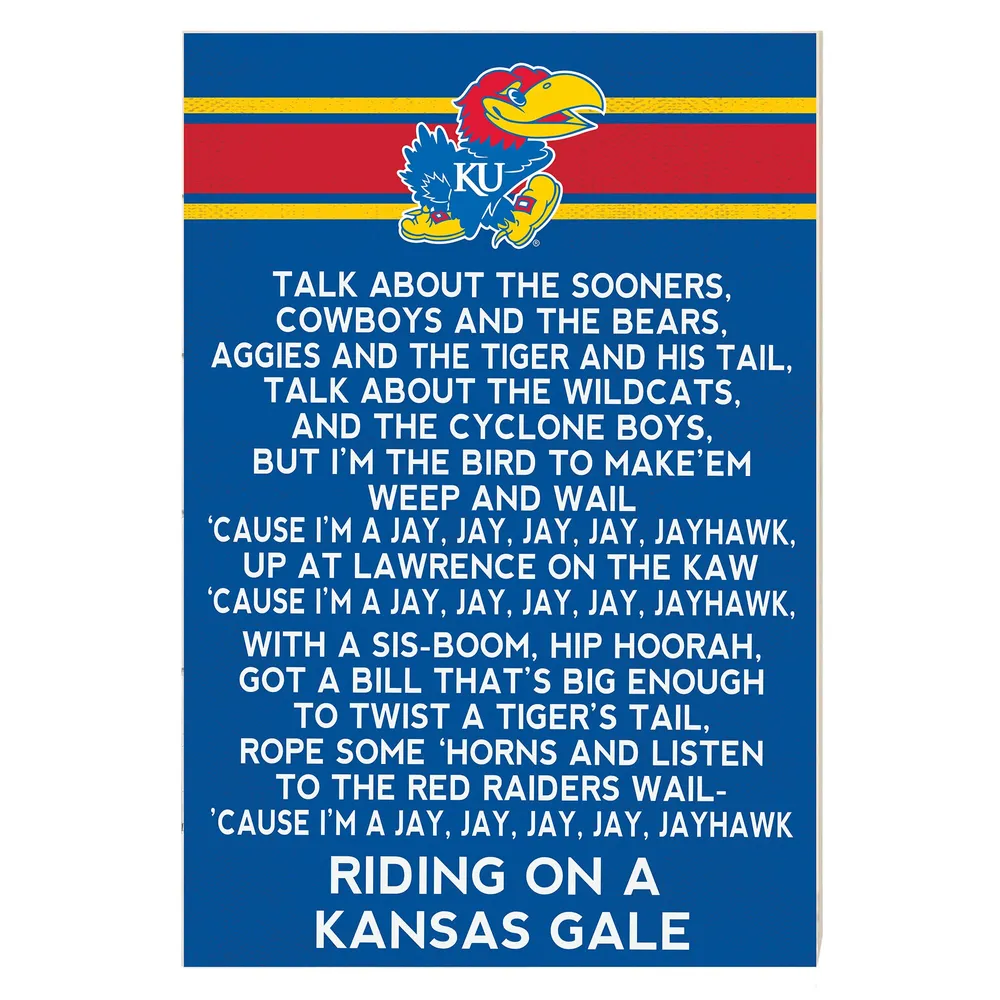University of Kansas Jayhawks Team Logo 16x20 Print 