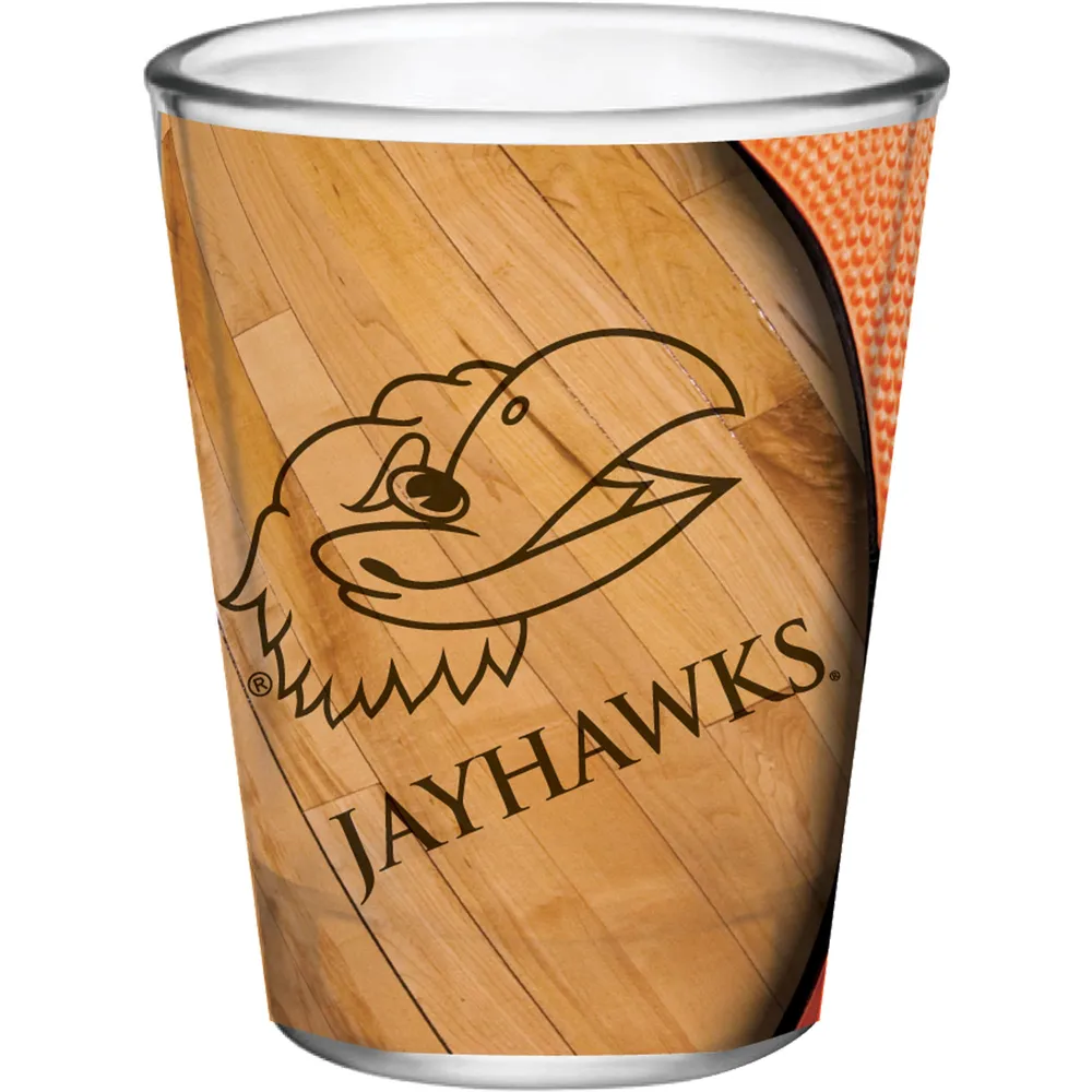 Jayhawks du Kansas 2 oz. Verre à liqueur de collection de basket-ball