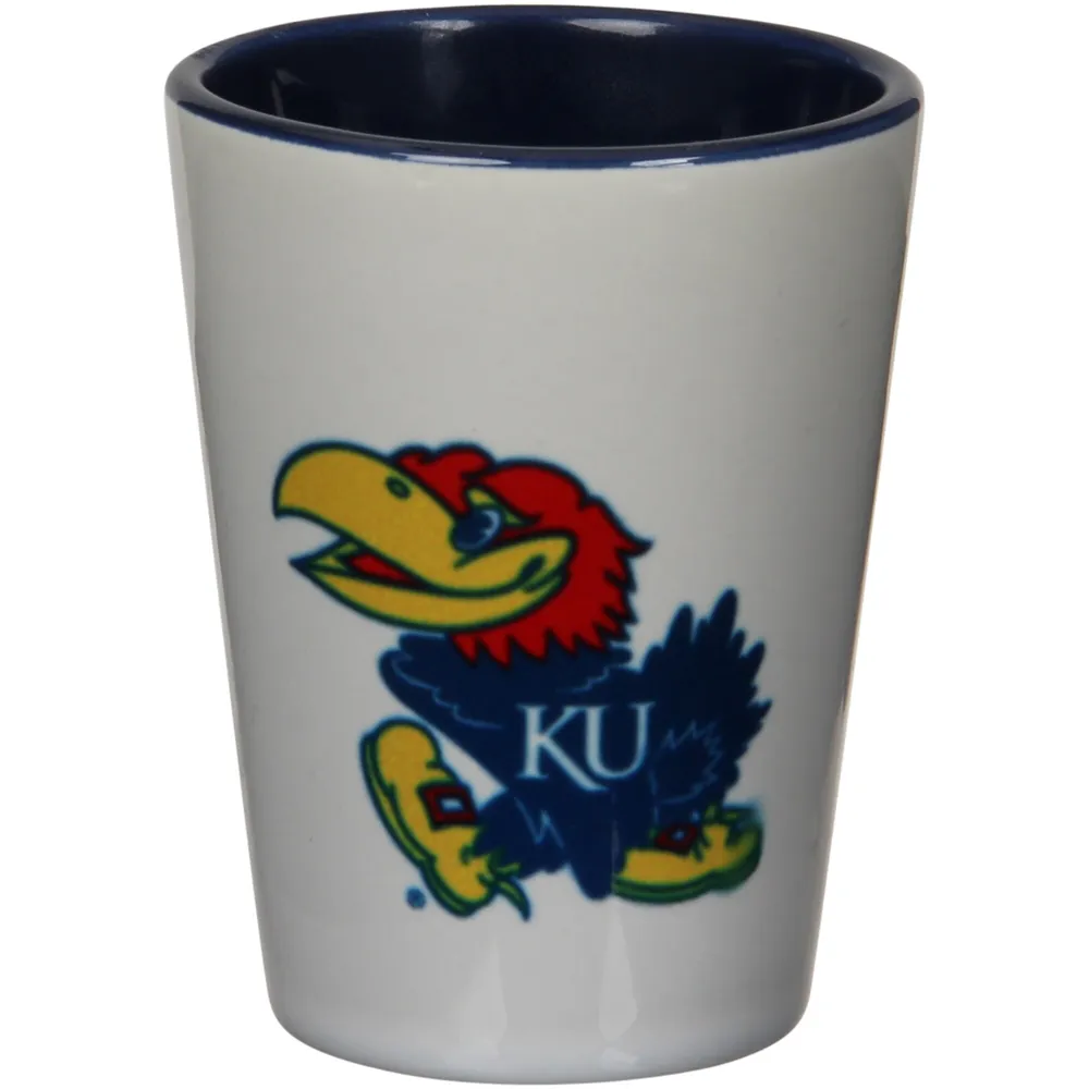 Jayhawks du Kansas 2 oz. Tasse en céramique de couleur intérieure