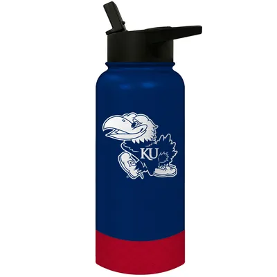 Kansas Jayhawks 32oz. Logo Thirst Hydration Water Bottle