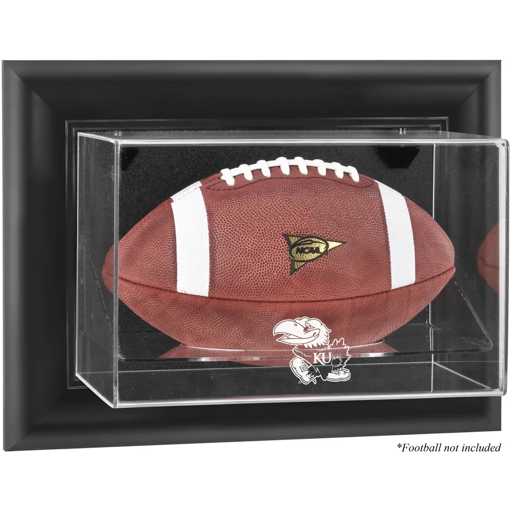 Kansas City Chiefs Logo Mahogany Football Display Case