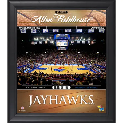 Kansas Jayhawks Fanatics Authentic Framed 15" x 17" Basketball Welcome Home Collage