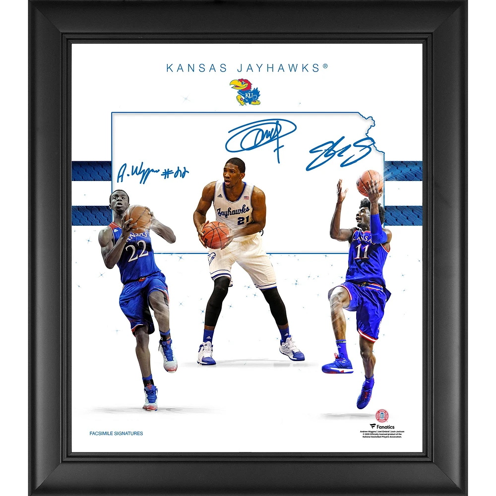 Kansas Jayhawks Framed 15" x 17" Franchise Foundations Collage