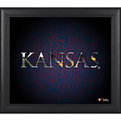 Kansas Jayhawks Framed 15" x 17" Team Heritage Collage