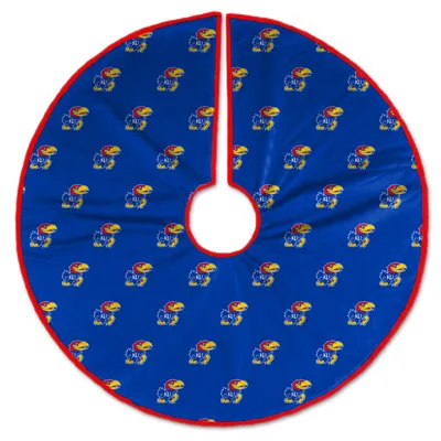 Kansas Jayhawks Microplush Christmas Tree Skirt