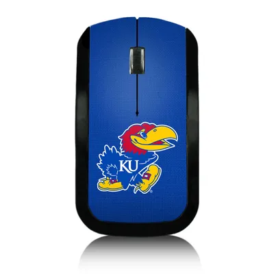 Kansas Jayhawks Solid Design Wireless Mouse