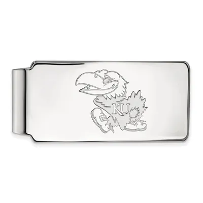 Kansas Jayhawks Sterling Silver Money Clip