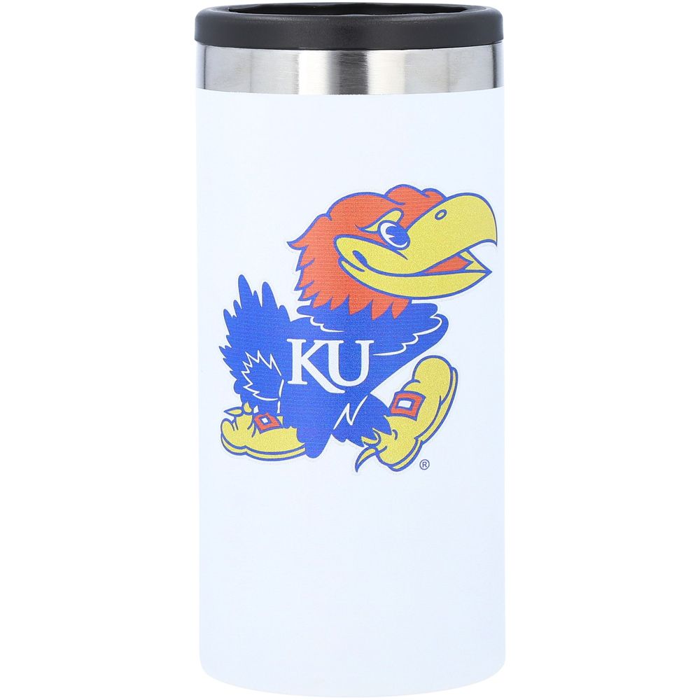 Kansas Jayhawks Team Logo 12oz. Slim Can Holder