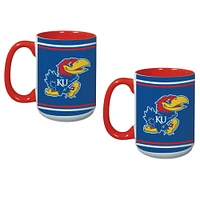 Kansas Jayhawks Two-Pack Alumni Mug Set