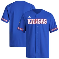 Men's adidas  Royal Kansas Jayhawks Replica Baseball Jersey