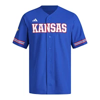 Men's adidas  Royal Kansas Jayhawks Replica Baseball Jersey