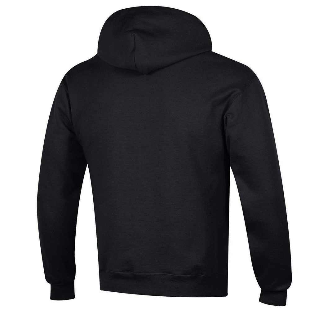 Men's Champion  Black Kansas Jayhawks Arch Over Logo Pullover Hoodie