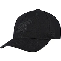Men's Top of the World  Black Kansas Jayhawks Reflex Performance Flex Hat