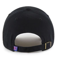 Men's '47 Black Kansas Jayhawks Clean Up Adjustable Hat