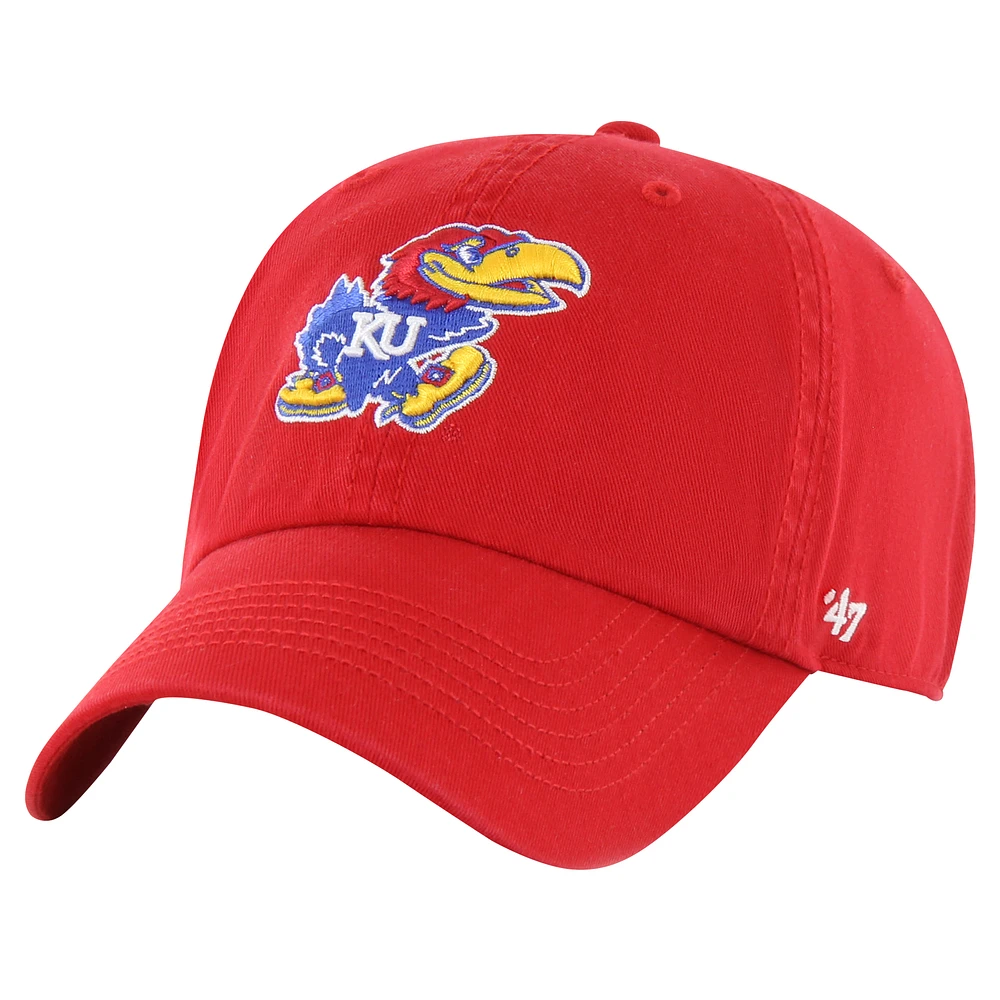 Casquette ajustée '47 Kansas Jayhawks Classic Franchise Legacy pour hommes, rouge