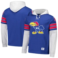 Sweat à capuche lacets Blitz Cornerback '47 Royal Kansas Jayhawks pour homme