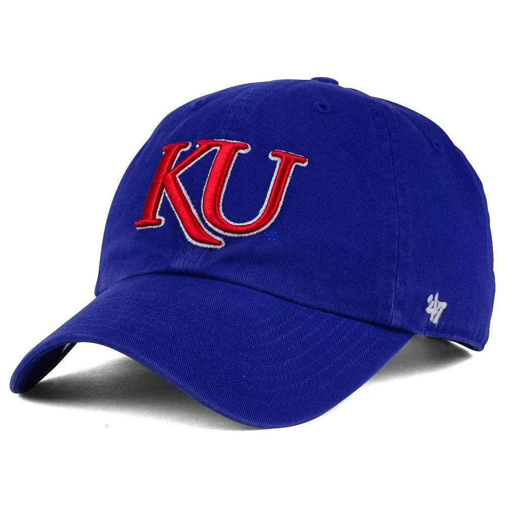 Casquette ajustable Clean Up '47 Royal Kansas Jayhawks pour hommes